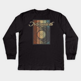 Megadeth Vynil Silhouette Kids Long Sleeve T-Shirt